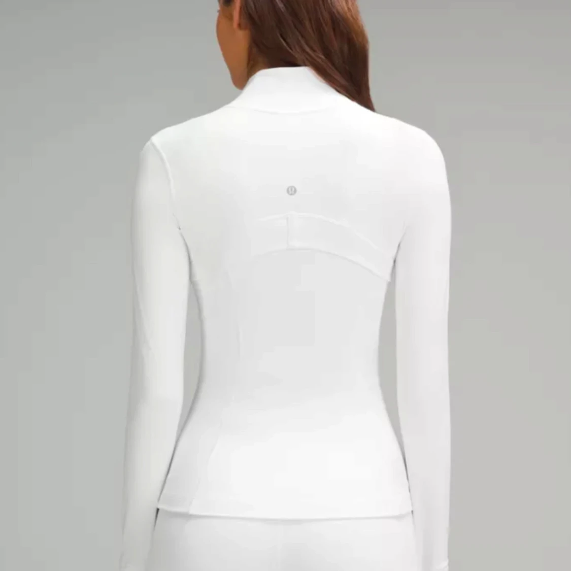 Lululemon Nulu Jacket Vit träningströja med dragkedja - 92