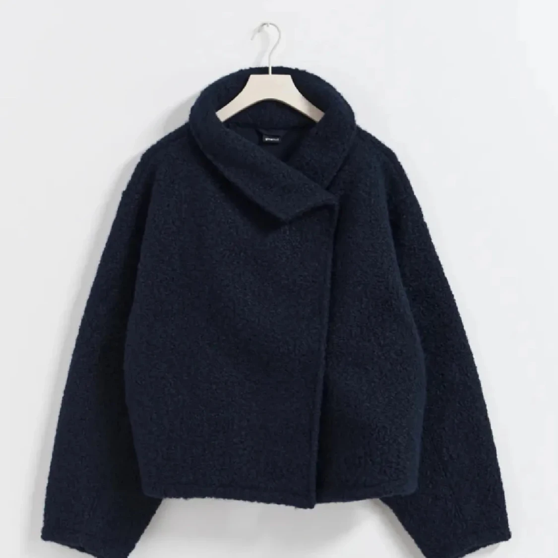 Mörkblå teddyjacka