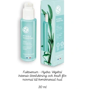 Yves Rocher Fuktserum - Hydra Végétal - Obruten förpackning 30ml Hydra Végétal fuktserum från Yves Rocher ger intensiv återfuktning för normal till kombinerad hud. Innehåller Edulis Cellular Water för långvarig fukt. Perfekt för daglig användning. Butik pris 299kr