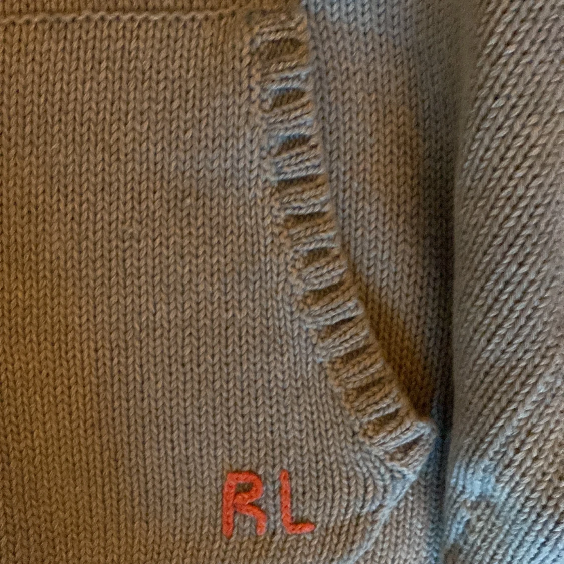 Blå stickad tröja från Polo Ralph Lauren - 90