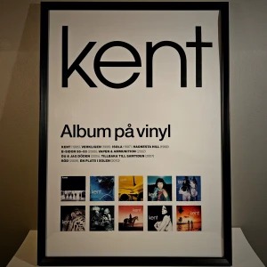 Kent - Affisch, 50x70  - Kent - Album på vinyl promoaffisch, 50x70.   Inga tejprester eller hål, i nyskick - aldrig uppsatt!  Skickas i papprulle. Ramen ingår inte!!