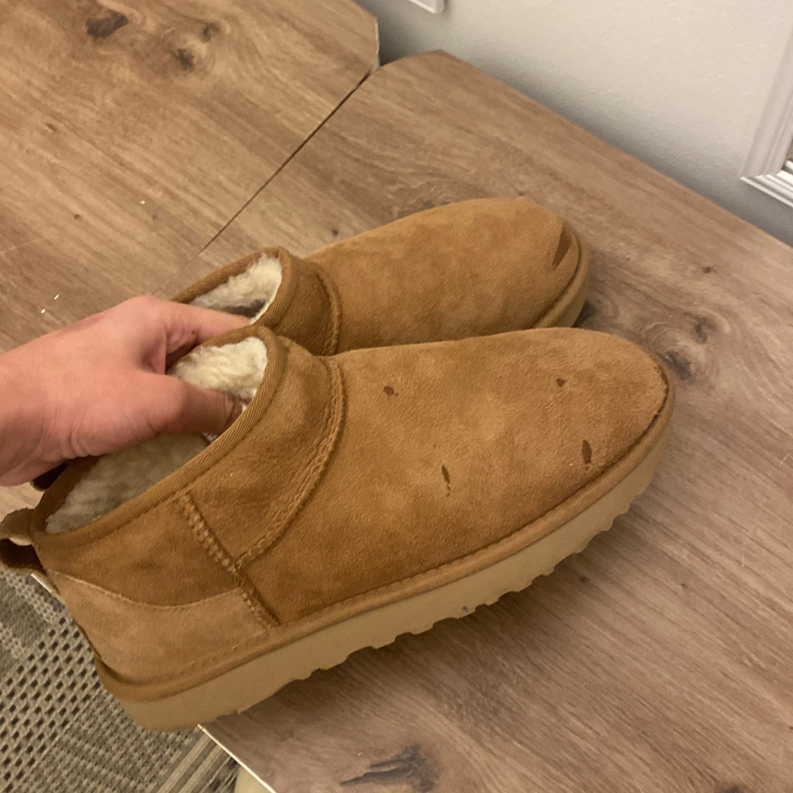 Bruna UGG boots med foder - 1