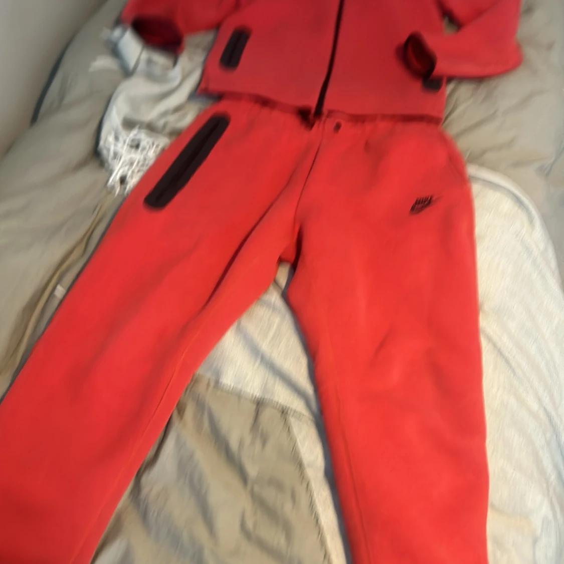 Nike tech fleece röd - 91