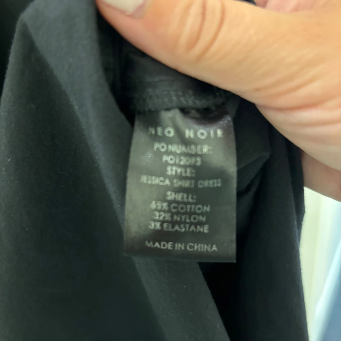 Neo noir skjortklänning stl S - 92