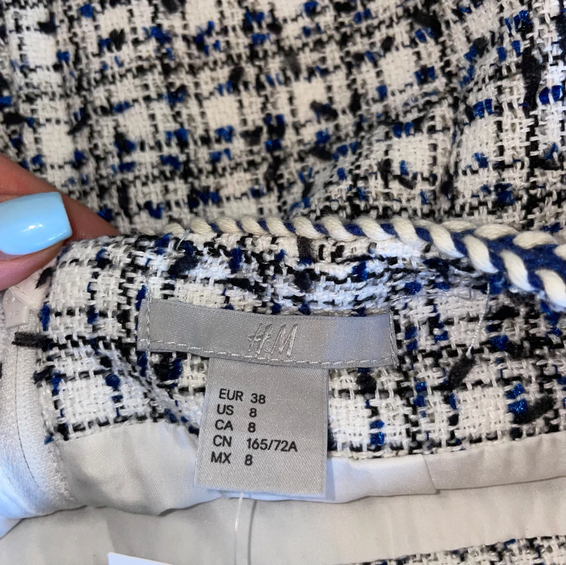 Blåvit minikjol  - 92