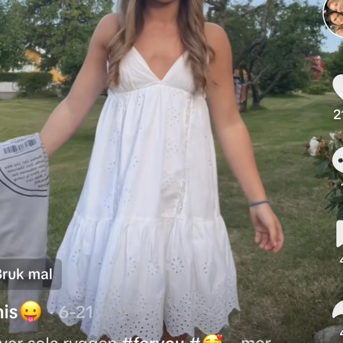 Vit Zara klänning - 92