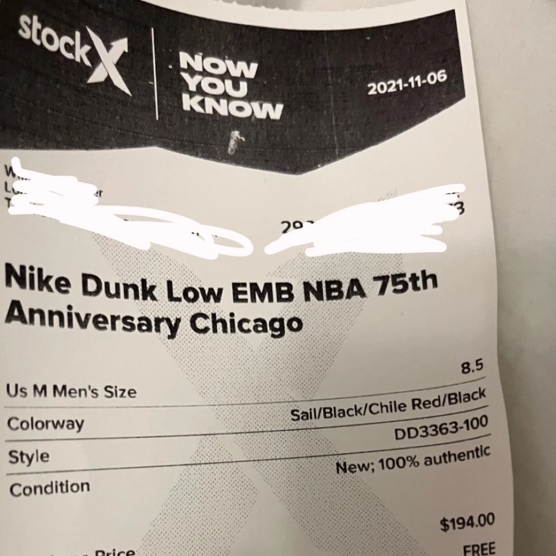 Nike dunks low anniversary 75th NBA Chicago  - 93
