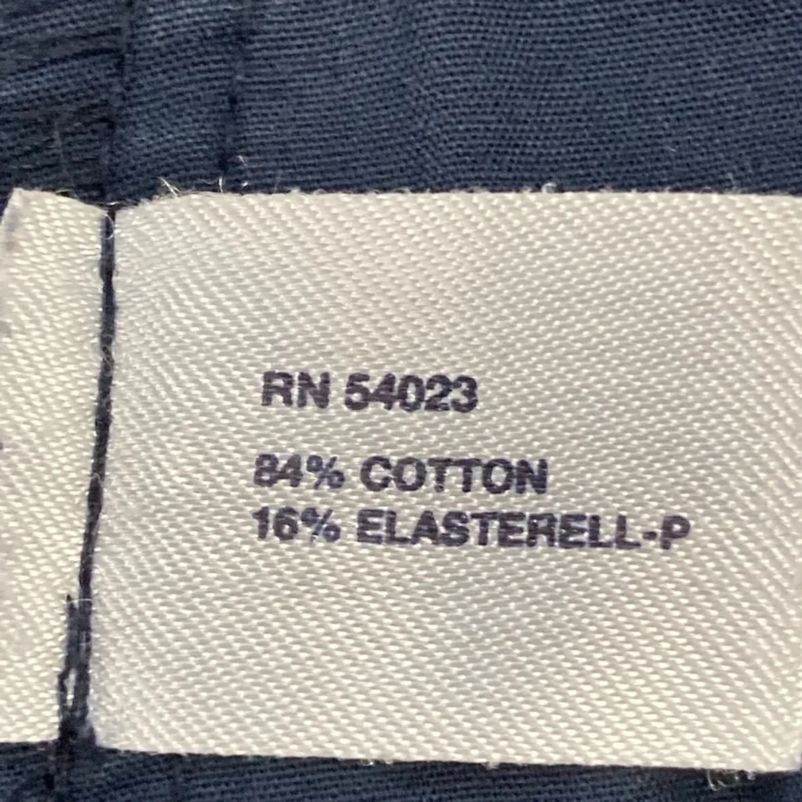 Mörkblå lågmidjade bootcut byxor - 3