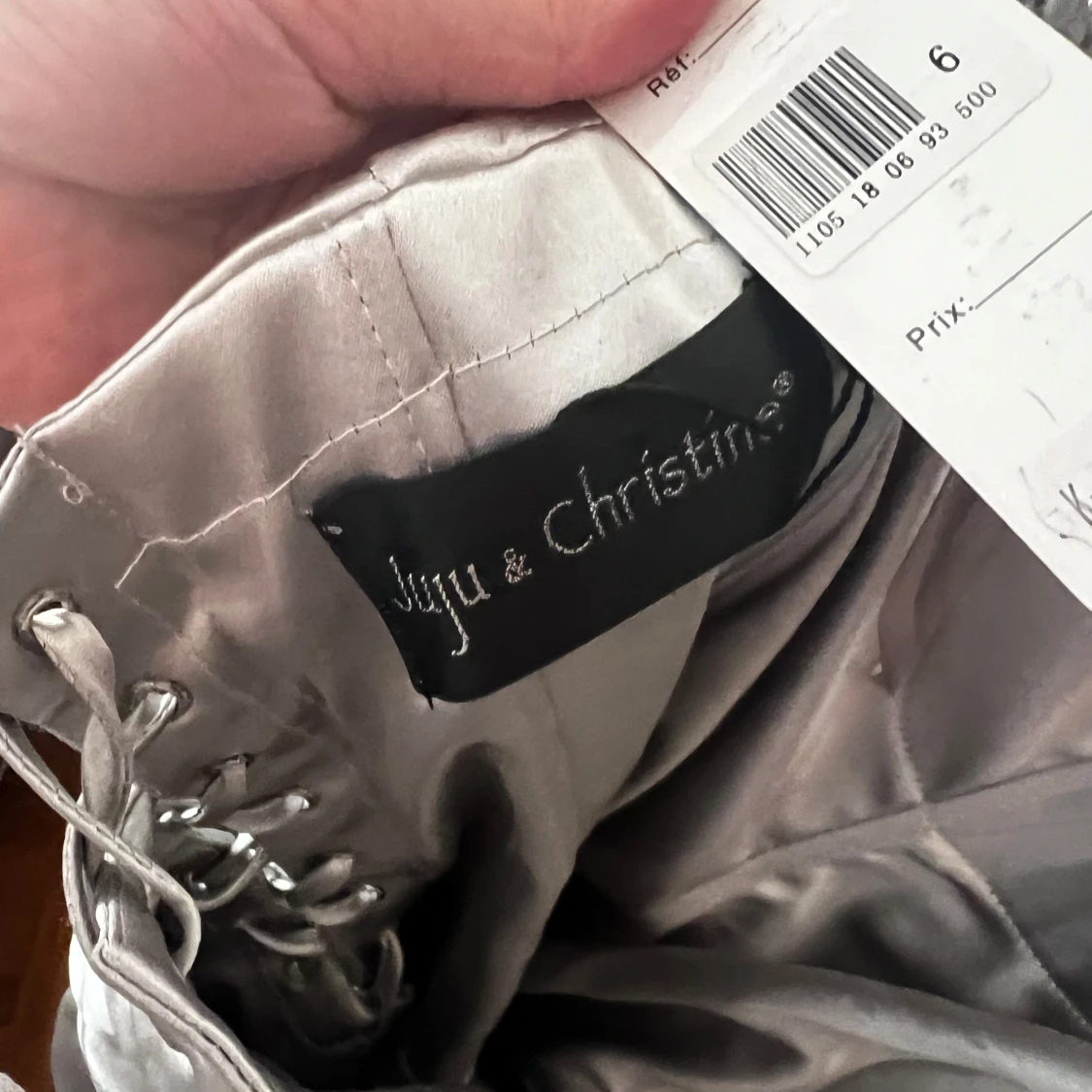 Silverfärgad klänning från Christine - 4