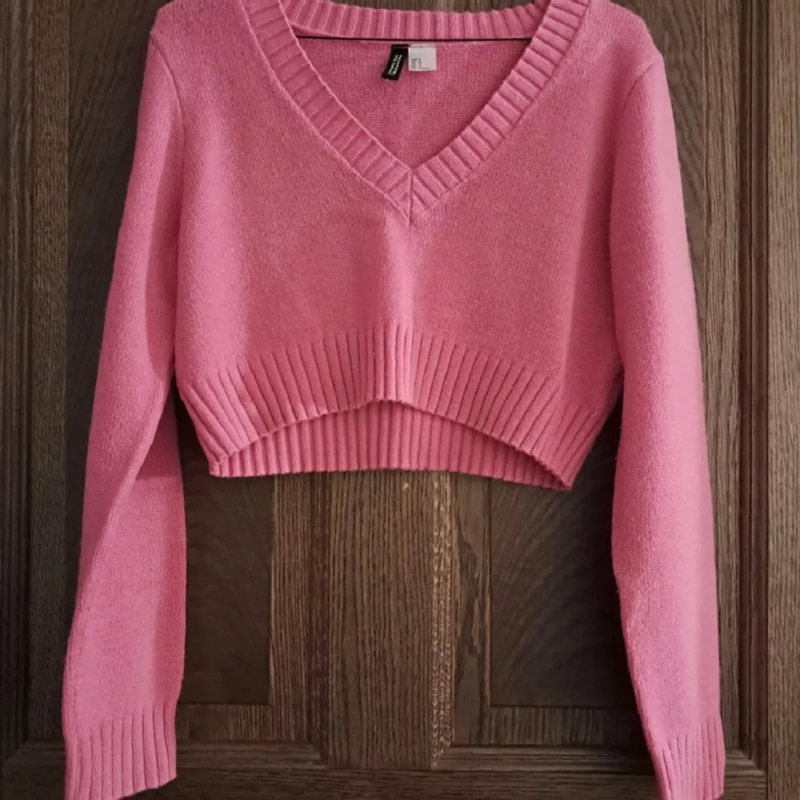 Rosa croppad tröja från H&M