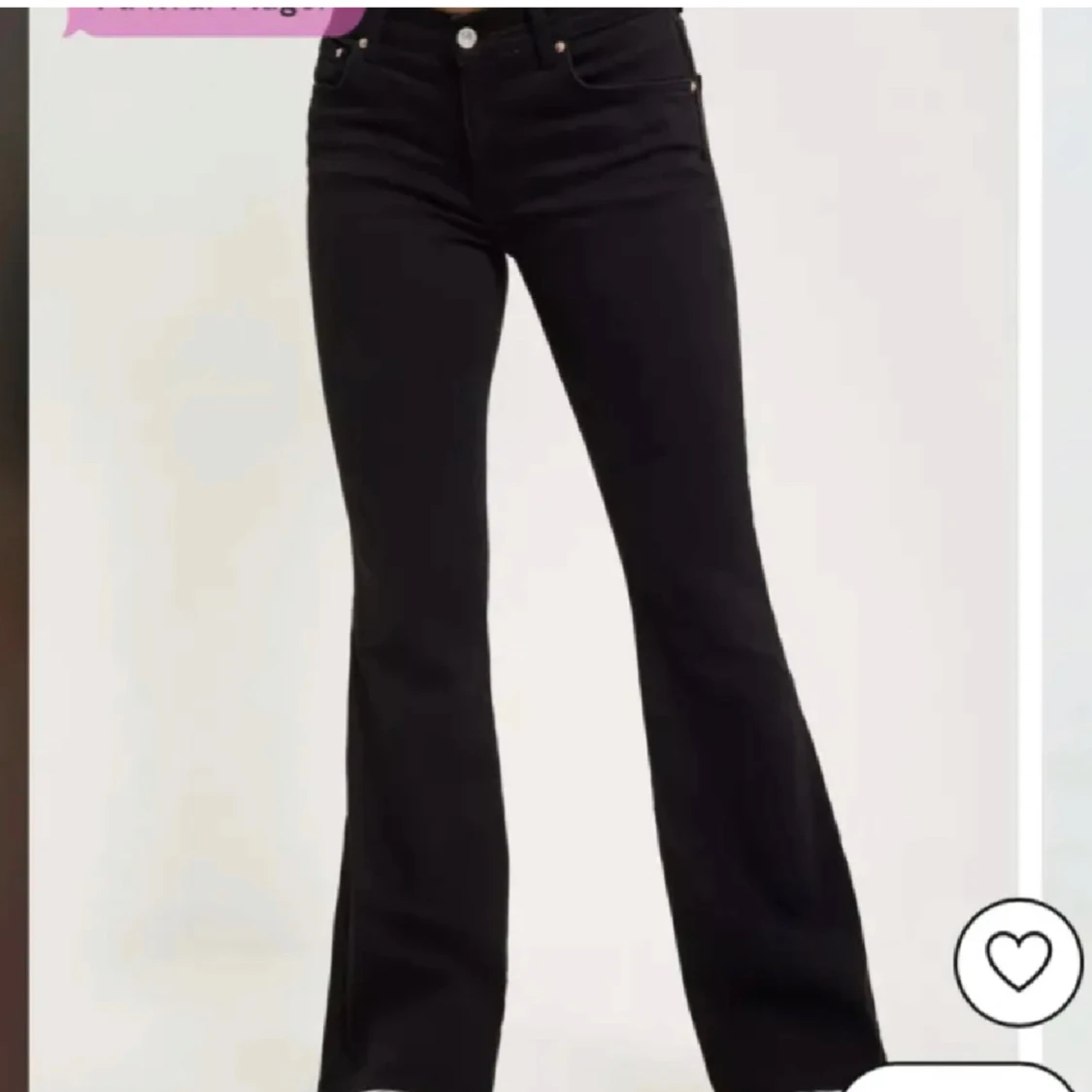 Svarta bootcut jeans - 91