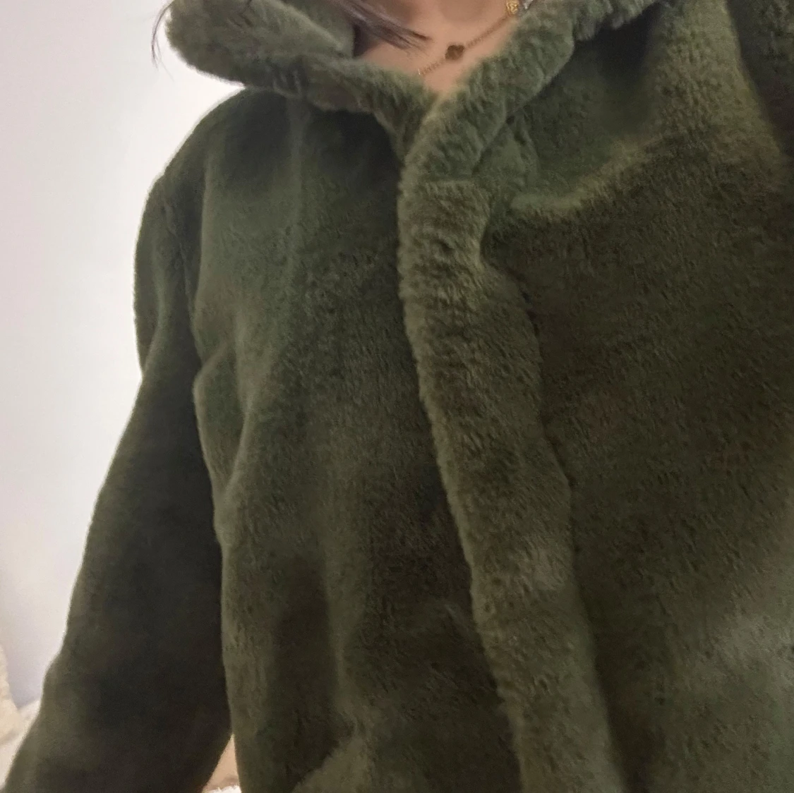 Grön teddyjacka från Only