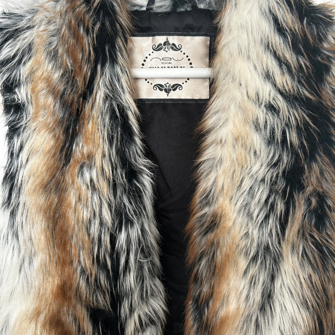 Väst i faux fur - 90