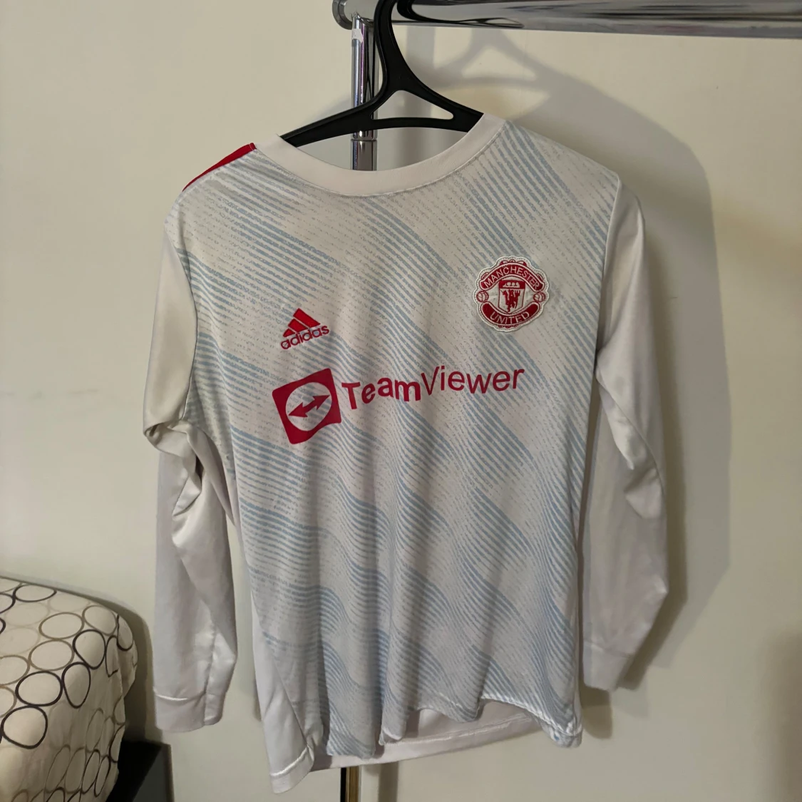 Vit Manchester United tröja med Ronaldo 7 - 90