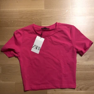 Oanvänd zara t shirt, storlek S - Aldrig använt den, mörk rosa, storlek S, passar även xs. Nypris 269kr. Mitt pris kan diskuteras 