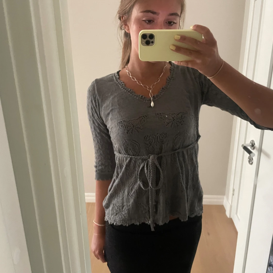 Trekvartsärmad tröja