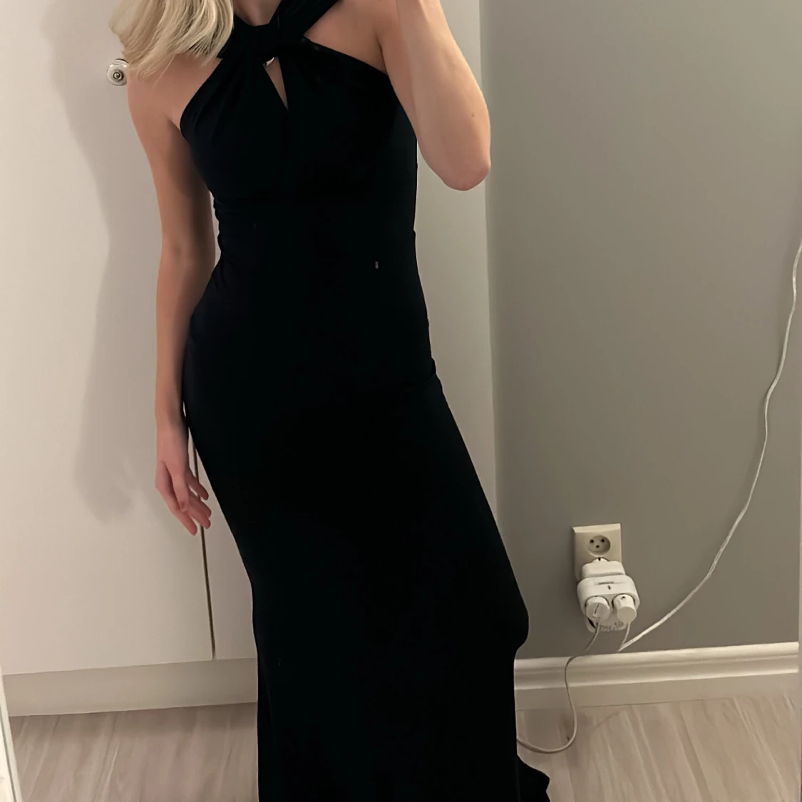 Marinblå festklänning - 1