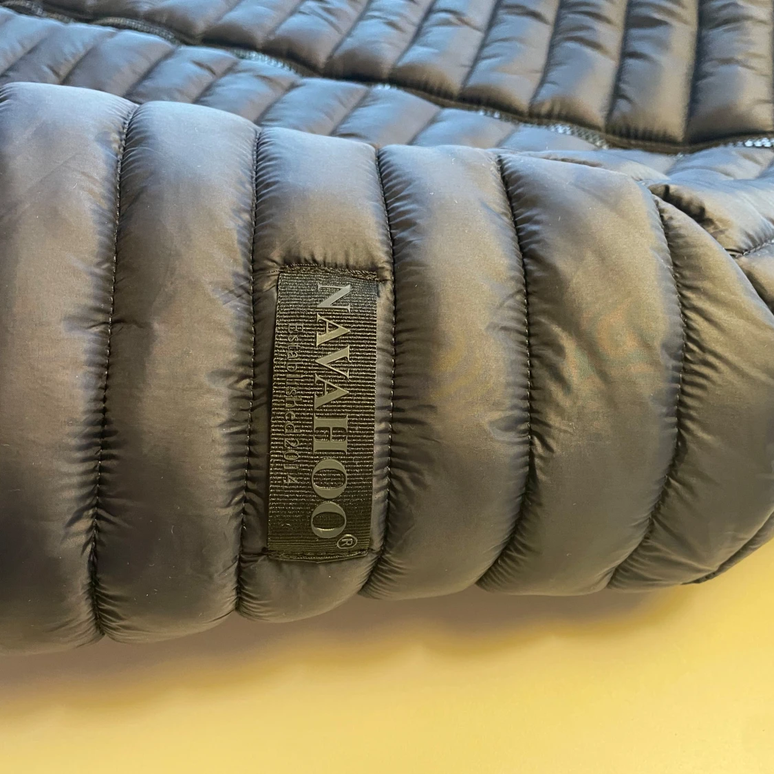 Snygg marinblå dun jacka  - 90