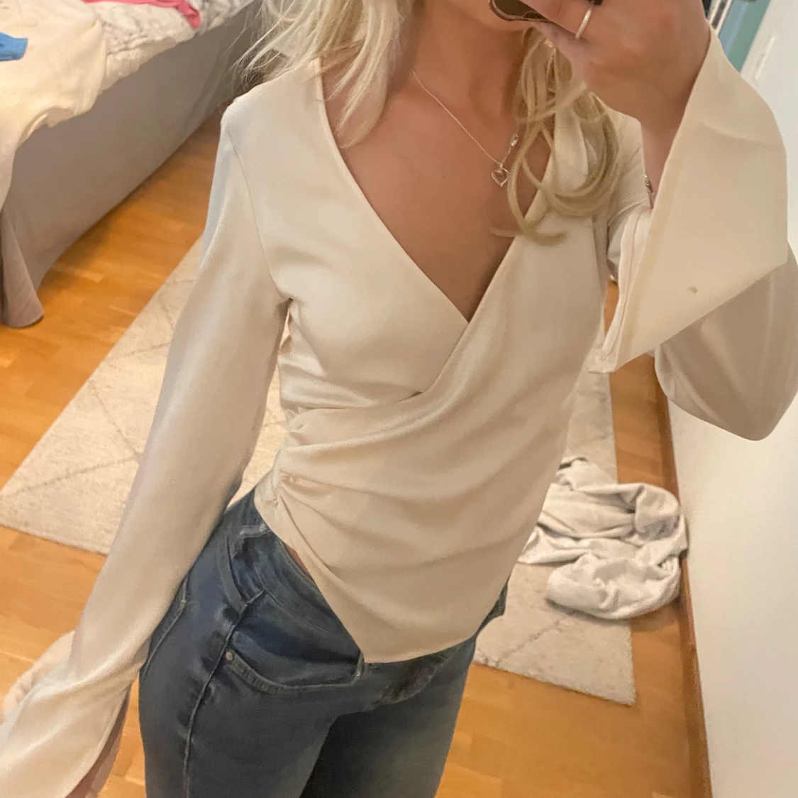 Fin långärmad tröja  - 90