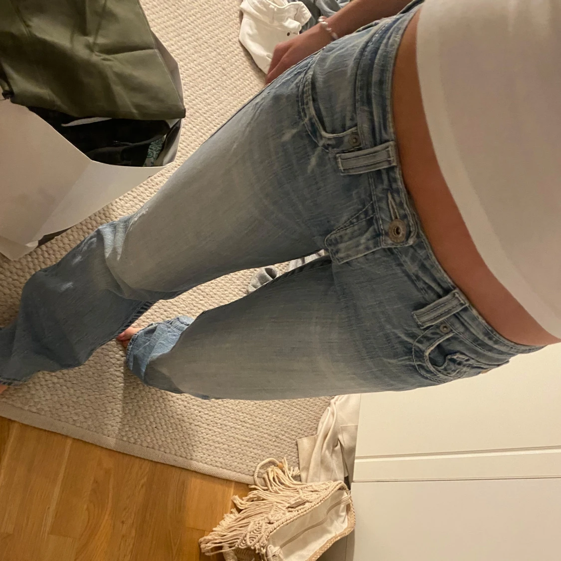 Lågmidjade bootcut jeans - 93