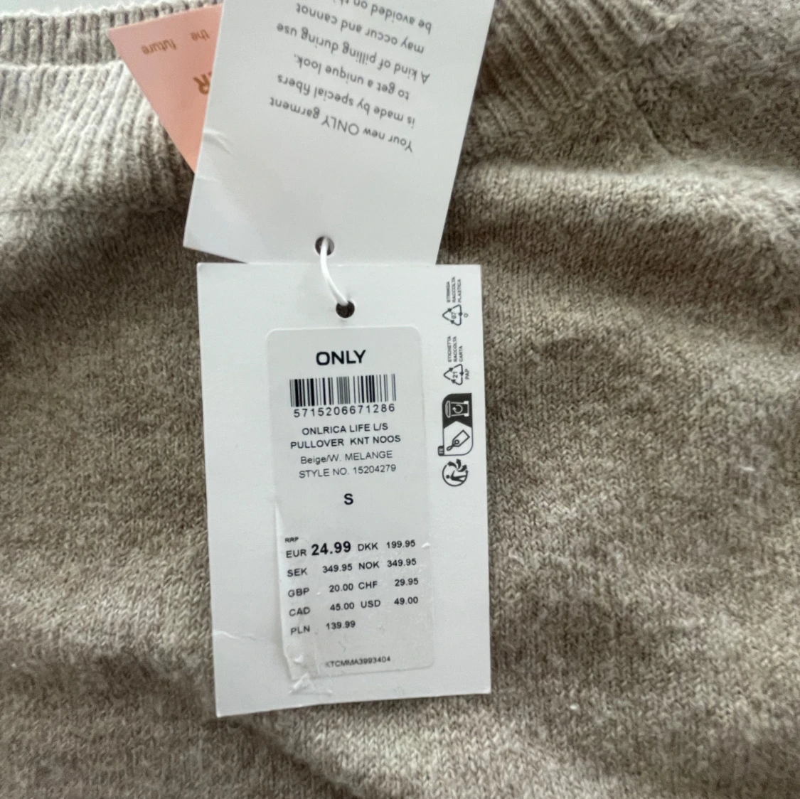 Stickad tröja ifrån ONLY - 3