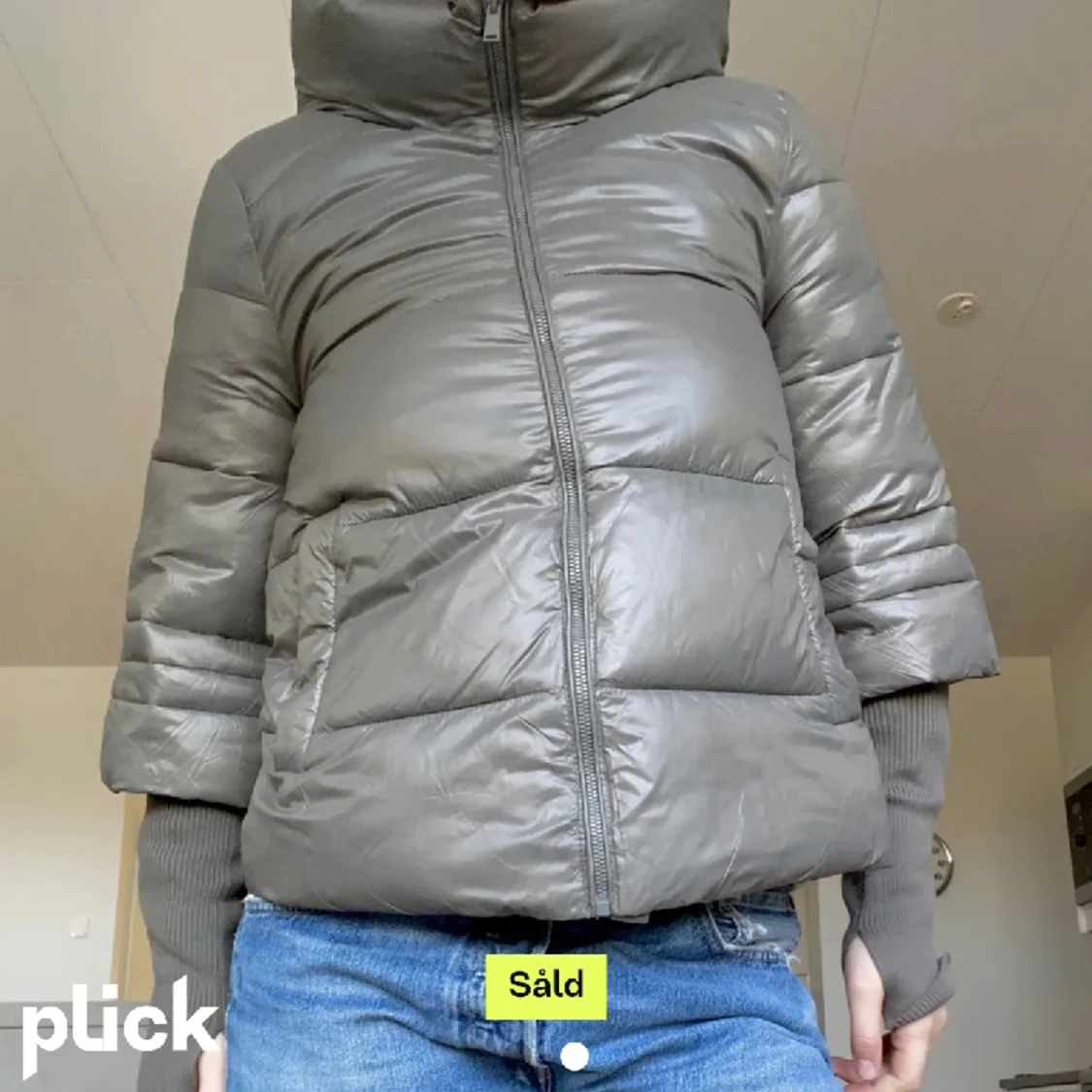 trekvartsärms jacka 