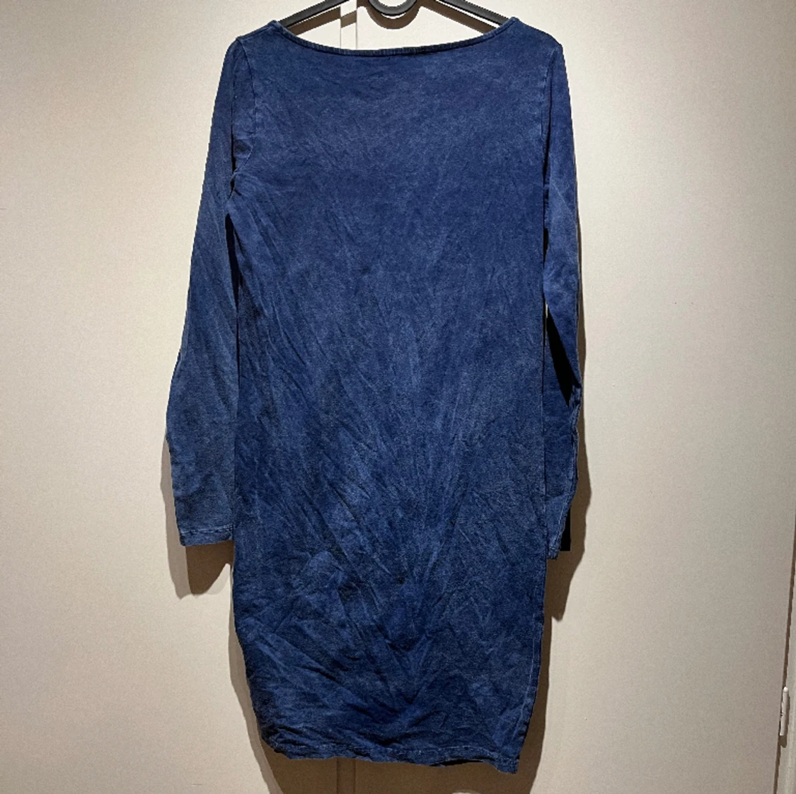 Blåmelerad klänning strl 40 / 12 - 91
