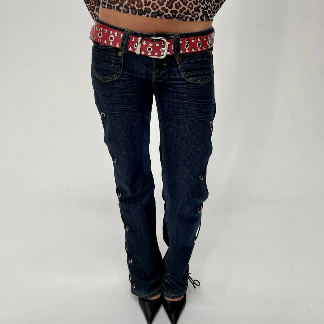 REMAKE LACED JEANS - 90