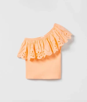 Zara topp - Orange topp från zara i storlek 164💗säljer för att den är förstor och har tappat bort kvittot🫶🏼 helt oandvänd 