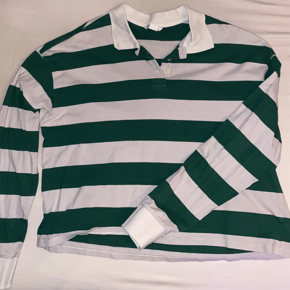 Green striped rugby shirt - 90