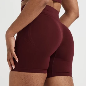 Oner active träningsshorts - Ett par helt nya mörklilaröda, korta träningsshorts från Oner Active med taggen kvar. Har en smickrande scrunch baktill 🤍