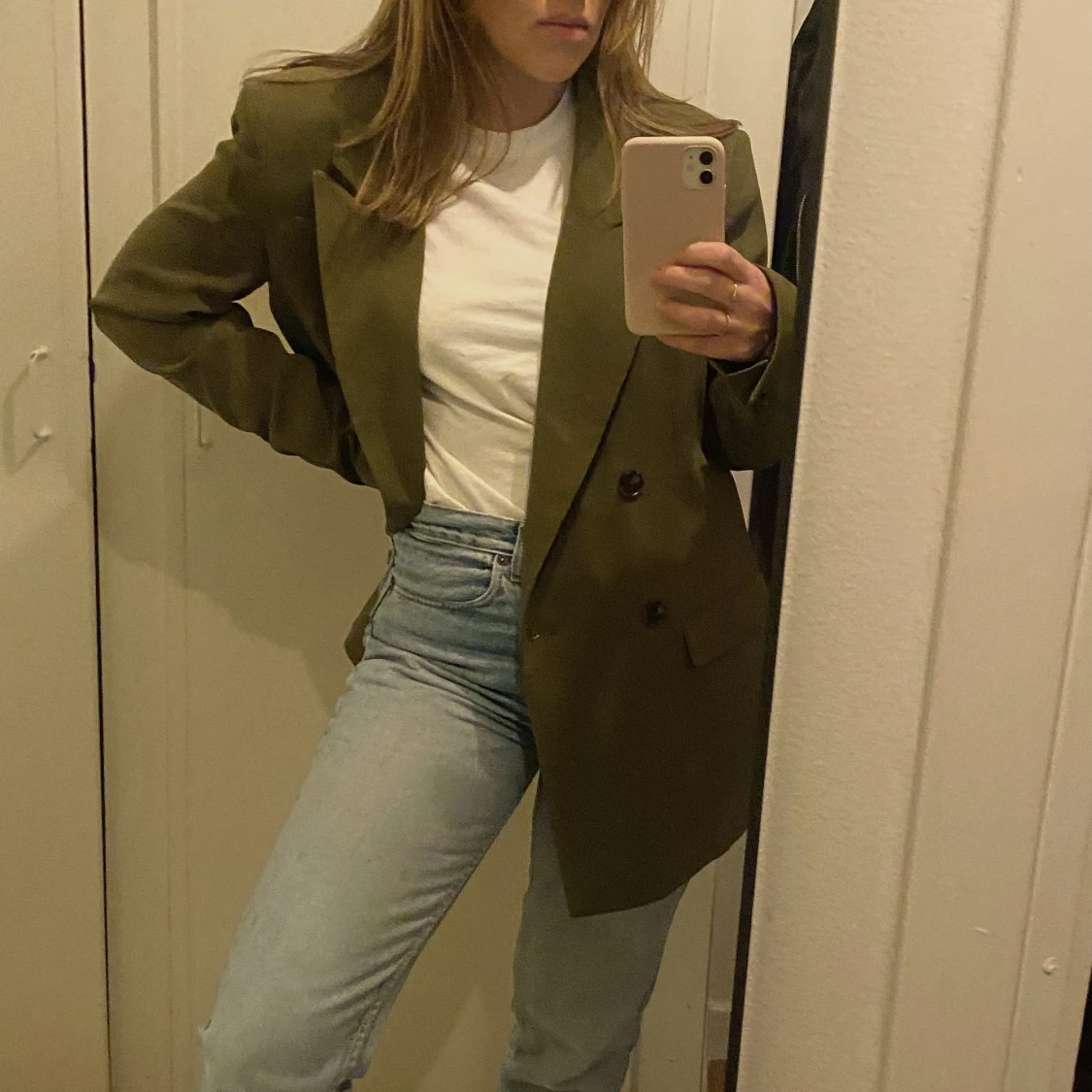 Olivgrön oversize kavaj