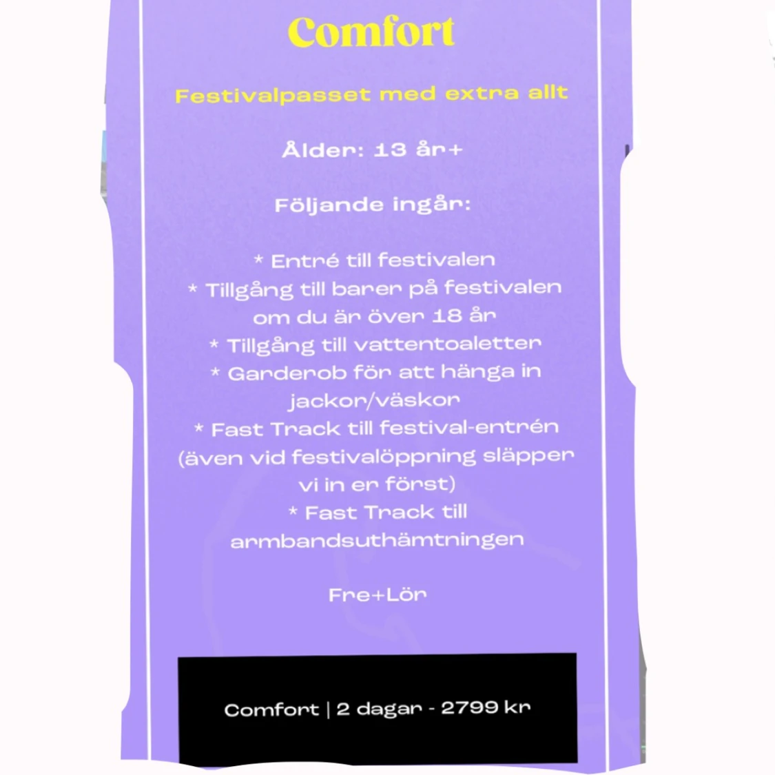 Bayside biljett - 90