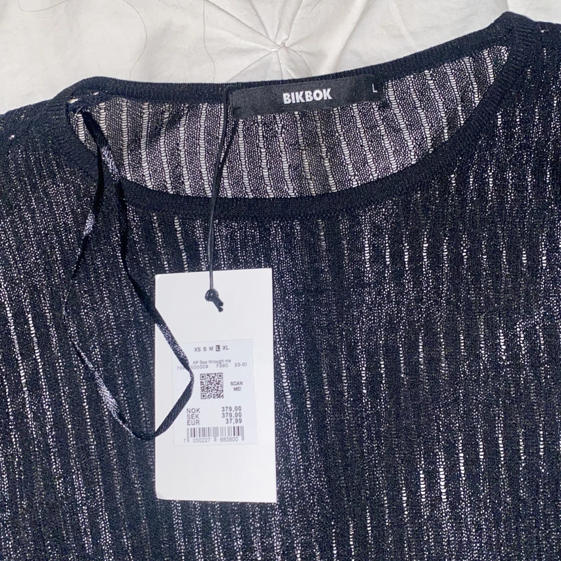 Genomskinlig topp - 90