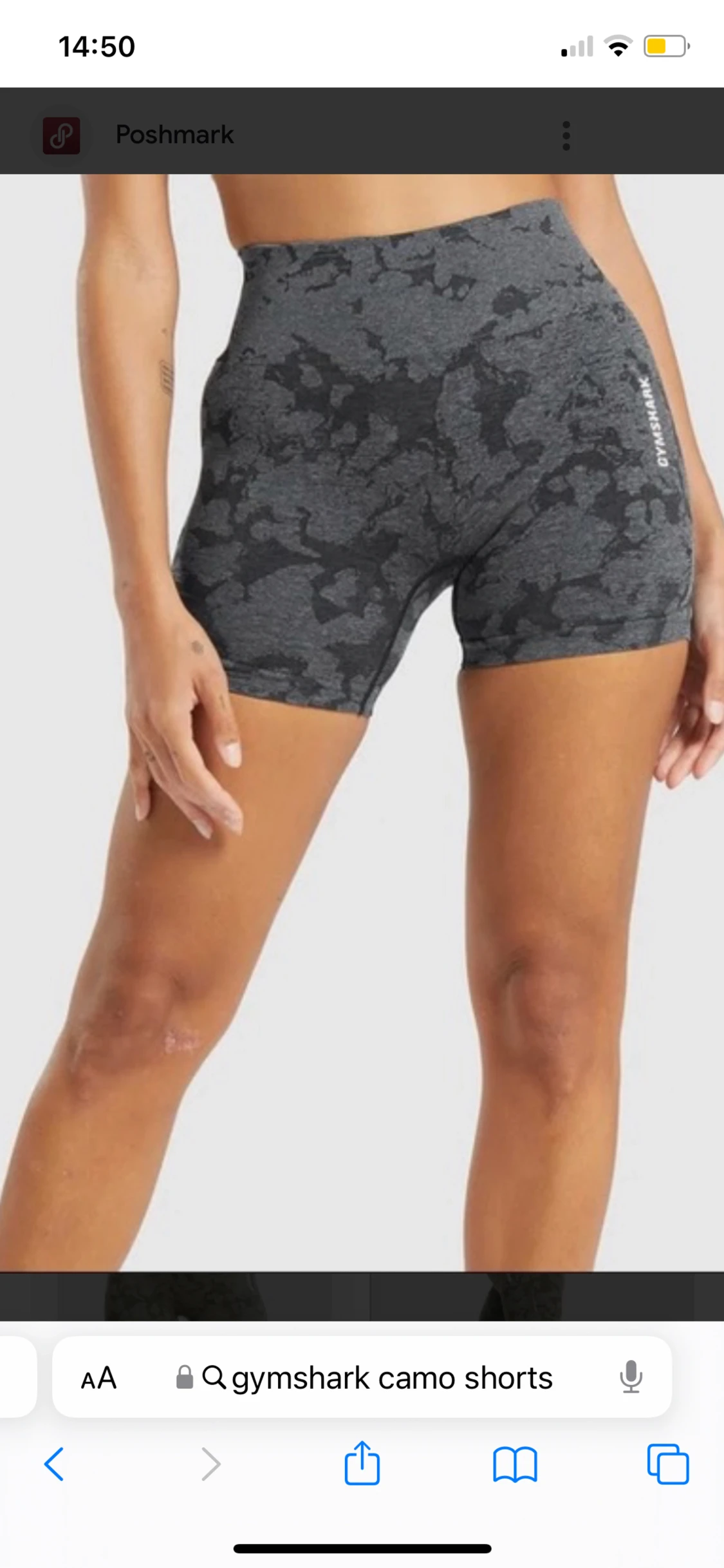 Gymshark adapt camo shorts