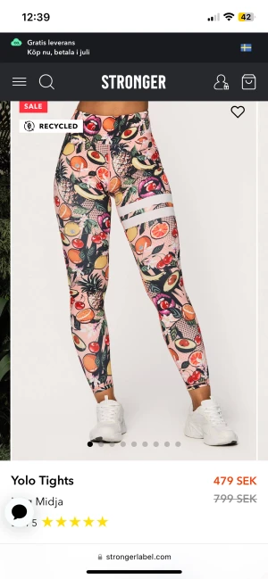 Stronger thights  - Säljer dom här i super bra skick från stronger! Köpte för 800kr💘 finns en ficka där bak högst upp 