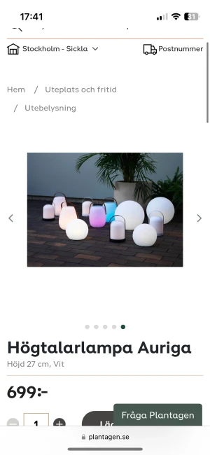 Elda upp dina sommarkvällar med en bärbar högtalare med LEB  - Ingår kabel , remote och instruktioner 