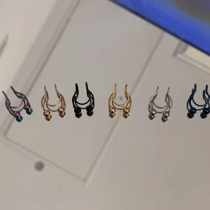 Näs piercing - 6 st fake näs piercings❣️INTE ANVÄNDA , NYSKICK