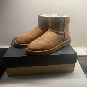 Snygga Uggs för herr - Ett par snygga uggs för herrar i storlek 45, klassiska Mini modellen i den klassiska chessnut färgen! Grym condition 9/10! Kvitto och låda ingår! Perfekt vintersko!