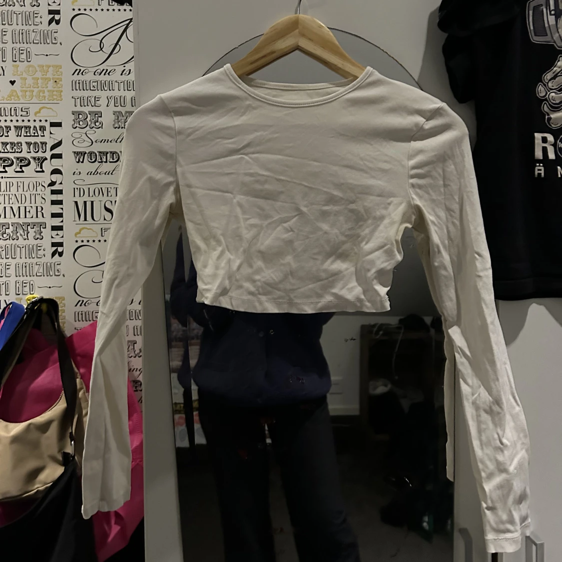 Långärmad crop top