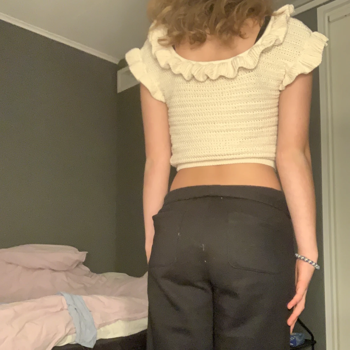 Stickad topp beige 🤎🕯️ - 90