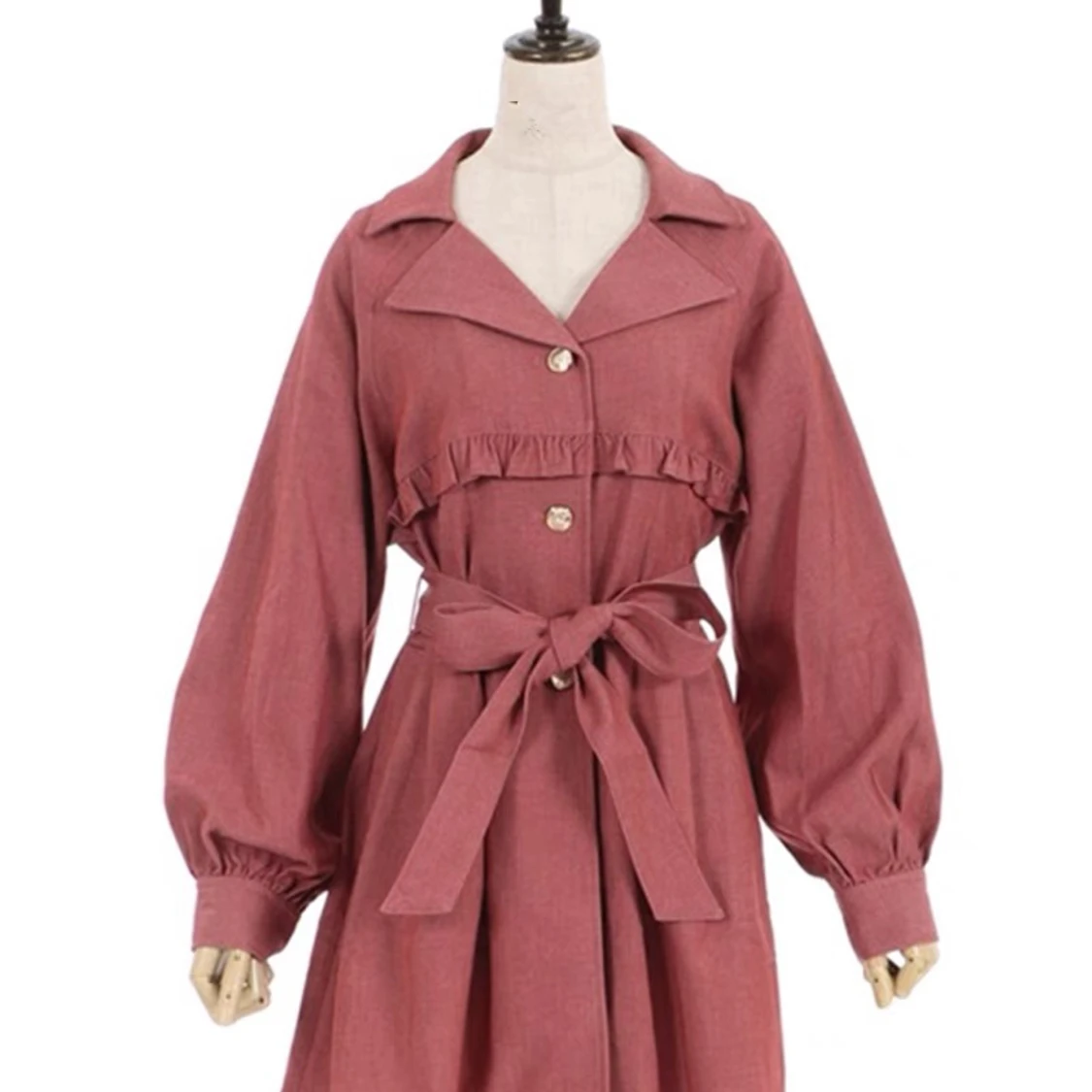 Axes Femme kappa, bohemisk kappa, romantisk röd kappa - 91