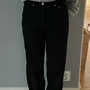 Svarta byxor - As snygga svarta byxor från Gina Tricot! Använda men i väldigt bra skick💞 är straight och midwaist i modellen, säljer då de inte kommer till användning längre🌟  Kontakta gärna privat om du har några frågor💘