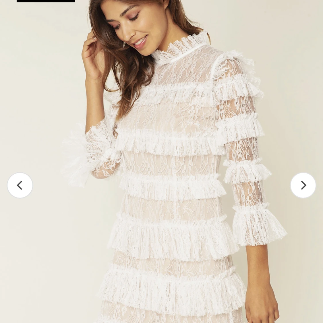 En super fin spets klänning som inte riktigt kommit till användning för min del.