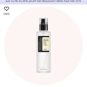 COSRX snail mucin - Oöppnad förpackning 