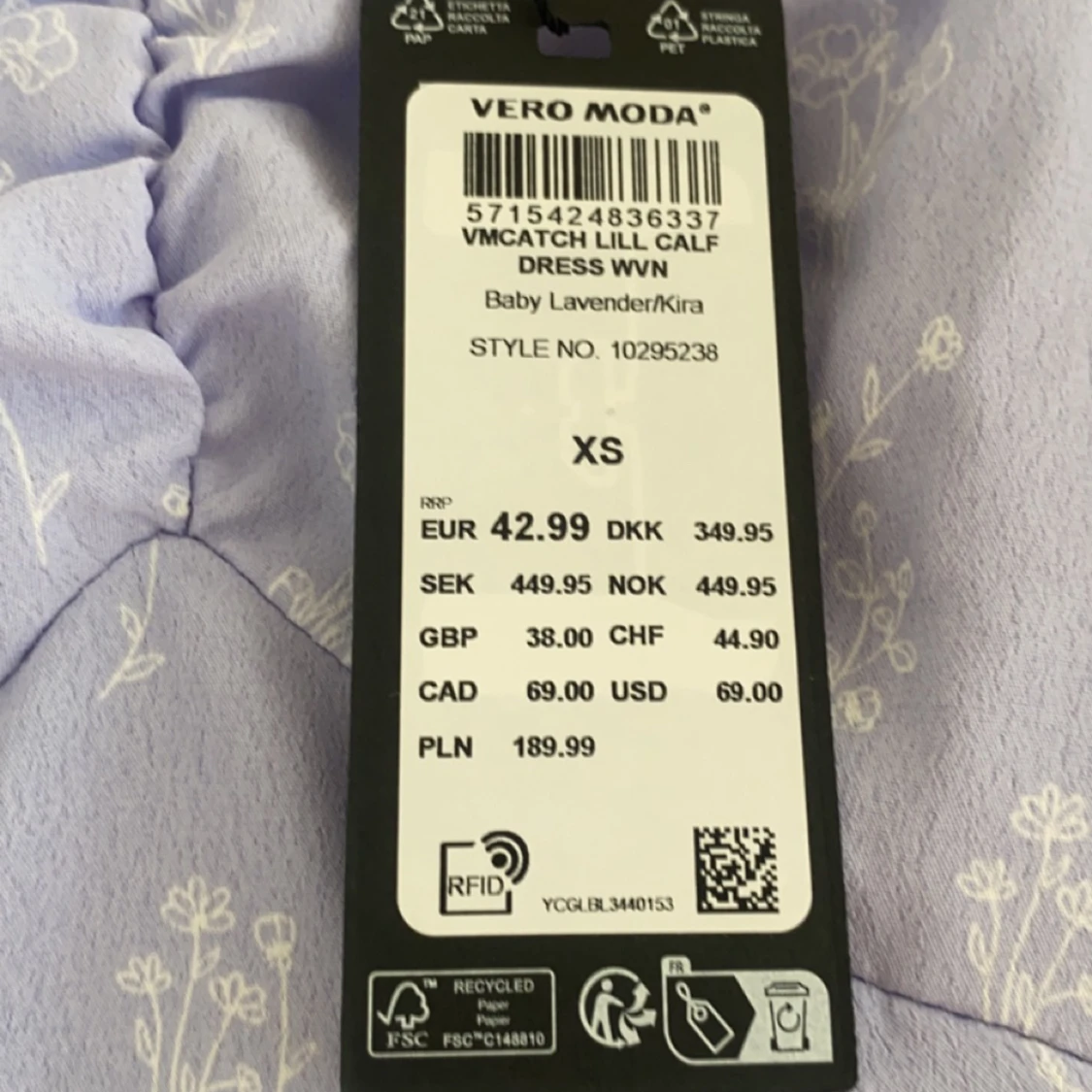  Lila klänning  - 90