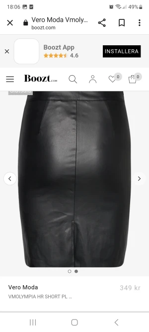 Lädertjol st S  veromoda  - Super fin lädertjol st S  Veromoda 