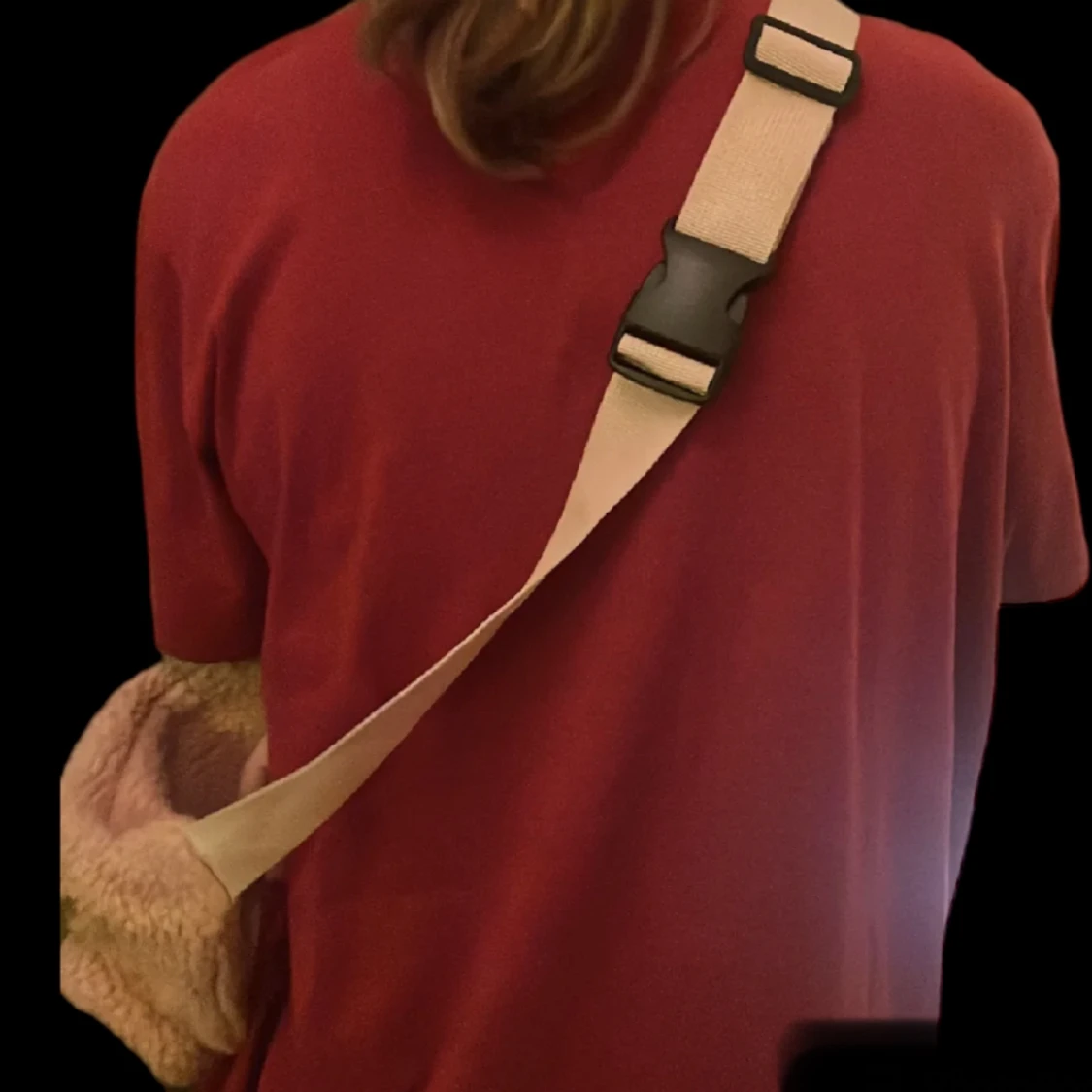 Fluffig rosa väska magväska - 91