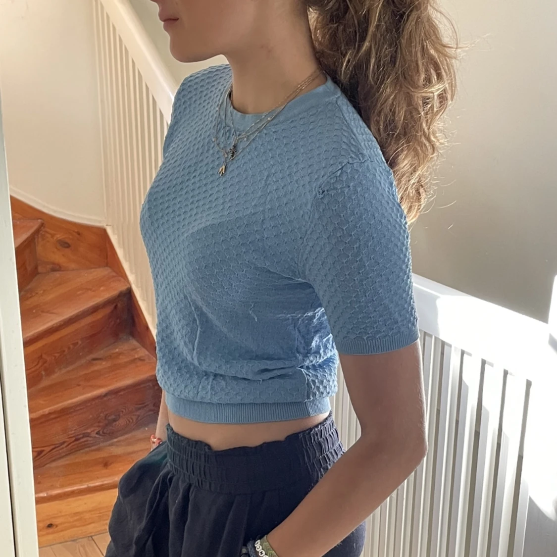 Stickad t-shirt - 91