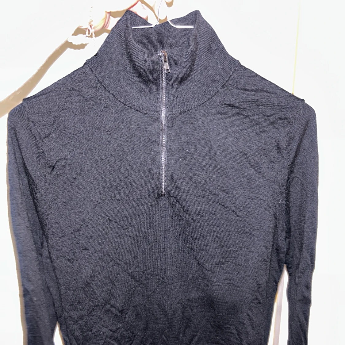 Stickad 1/4 zip - 91